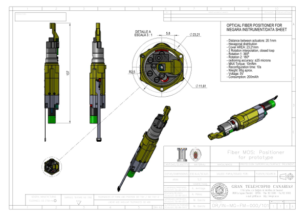 Robotic positioner drawing